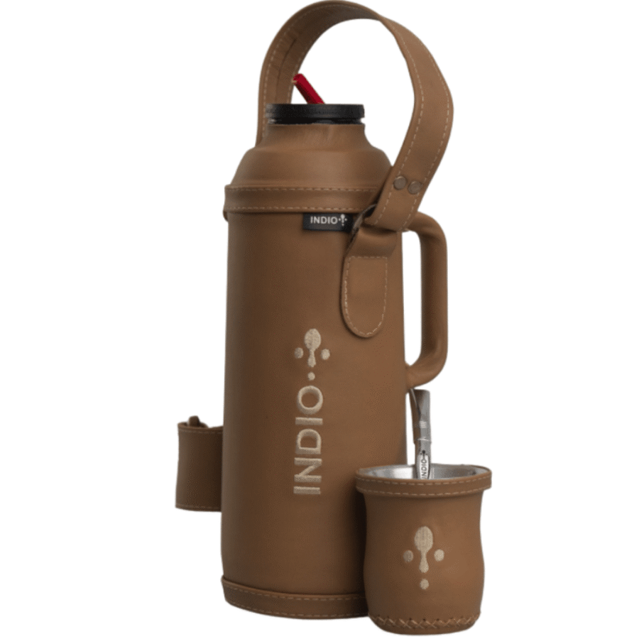 MATE TERMOLAR AMPOLLA 1L CUERO
