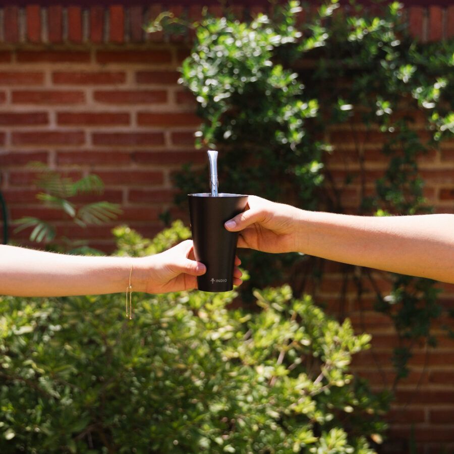 KIT GUAMPA DE TERERE ACERO INOX 180ml + BOMB XL ACERO INOX